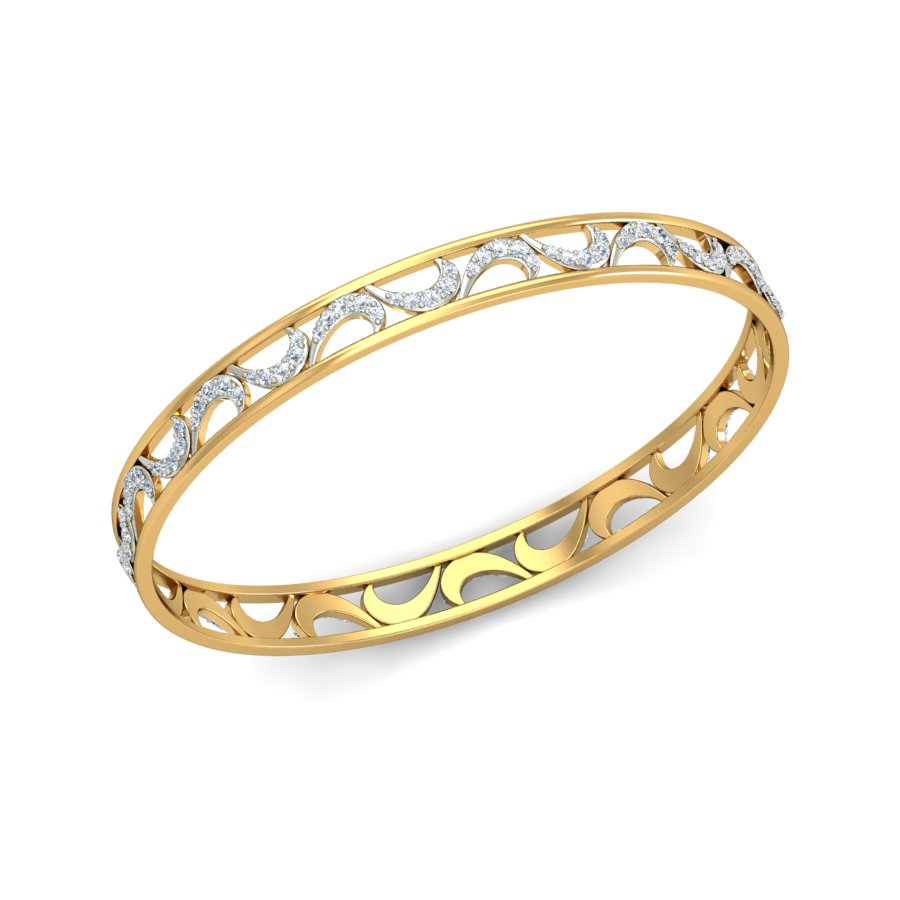 1.35ct Celestial Crescent Lab Grown Diamond Bangle